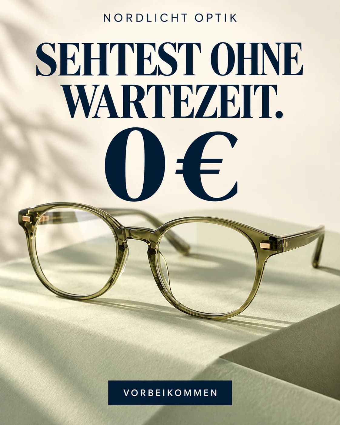 Nordlicht Optik: Sehtest ohne Wartezeit für 0 Euro – Brillenmotiv